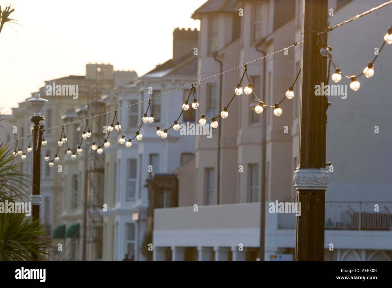 Le front de mer à Worthing Banque D'Images