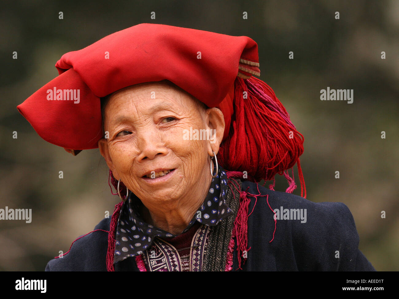 Une femme âgée de la tribus du Vietnam Banque D'Images