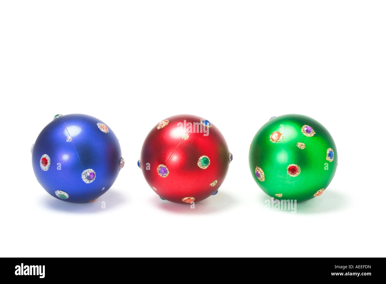 Ornements de Noël Banque D'Images