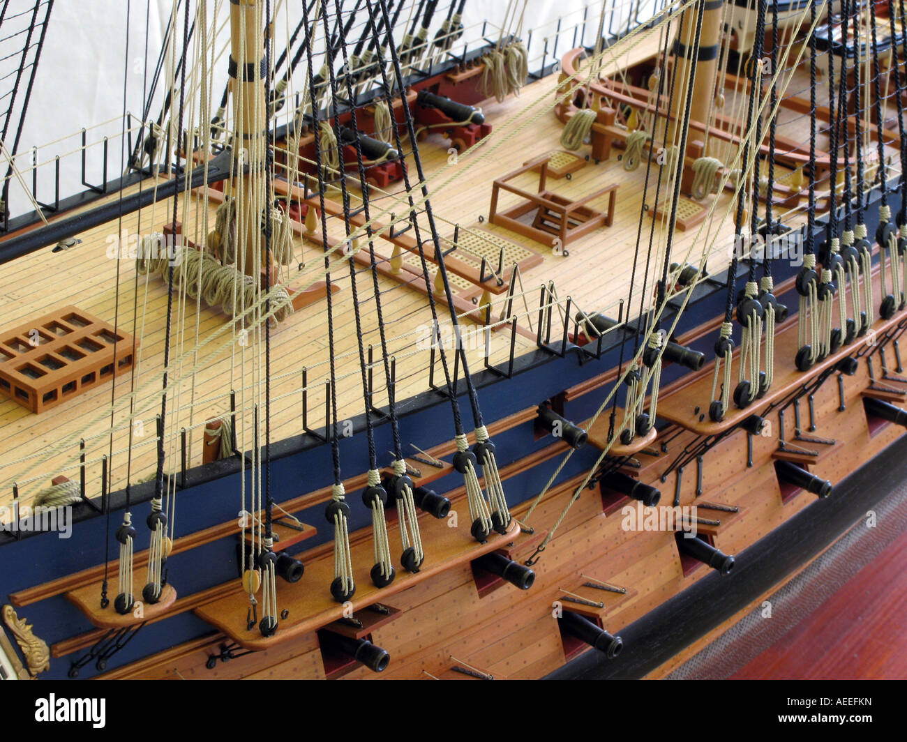 Agamemnon, 64 navires d'armes à feu de 1794, Nelson's ship préféré de la ligne Banque D'Images