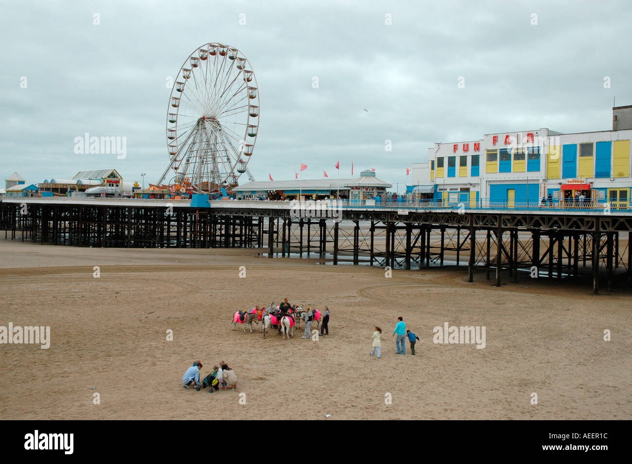 Blackpool Central Pier sur l'image Banque D'Images