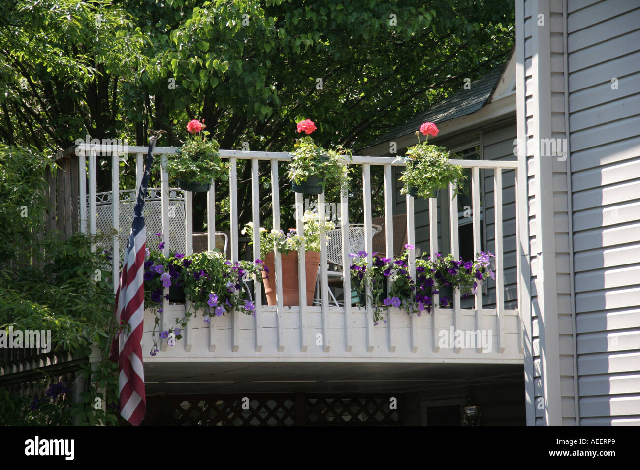 Balcon terrasse Banque D'Images