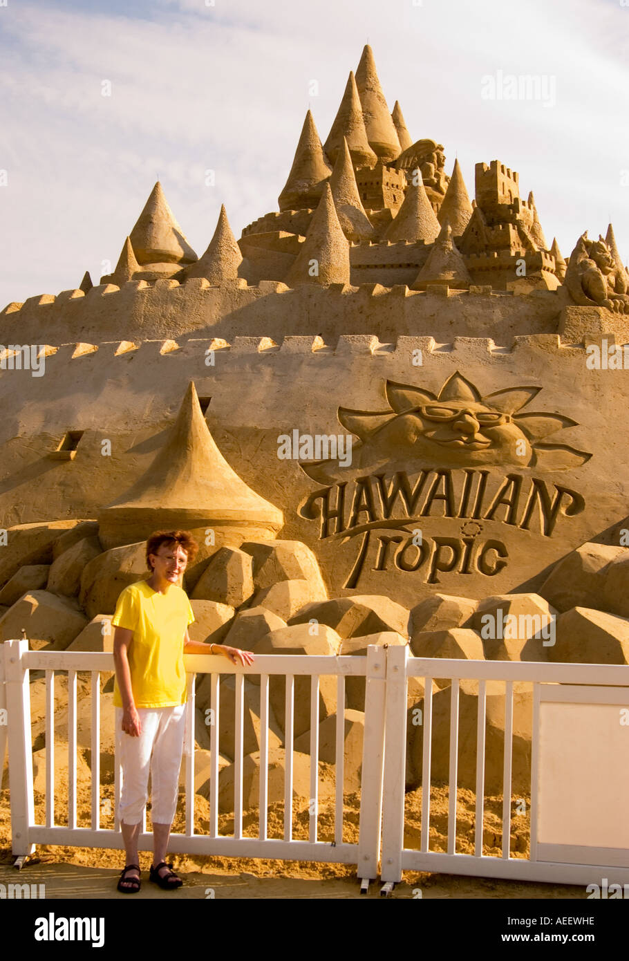 Plus grand Sandcastle Myrtle Beach en Caroline du Sud USA Banque D'Images