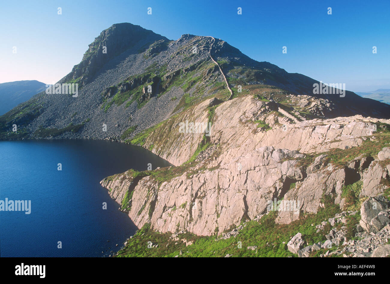 Rhinog Fach et Llyn North West Wales Snowdonia Hywel Banque D'Images