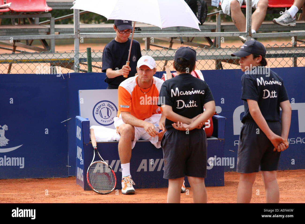 L'Estoril Open 2007 - 1er tour - Dmitry Tursunov contre Florent Serra Banque D'Images