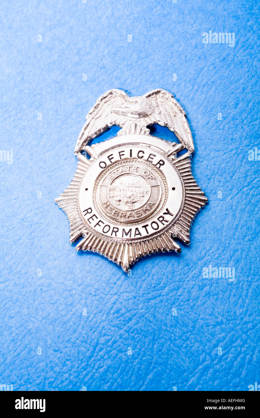 De l'insigne du policier Nebraska State Reformary Banque D'Images