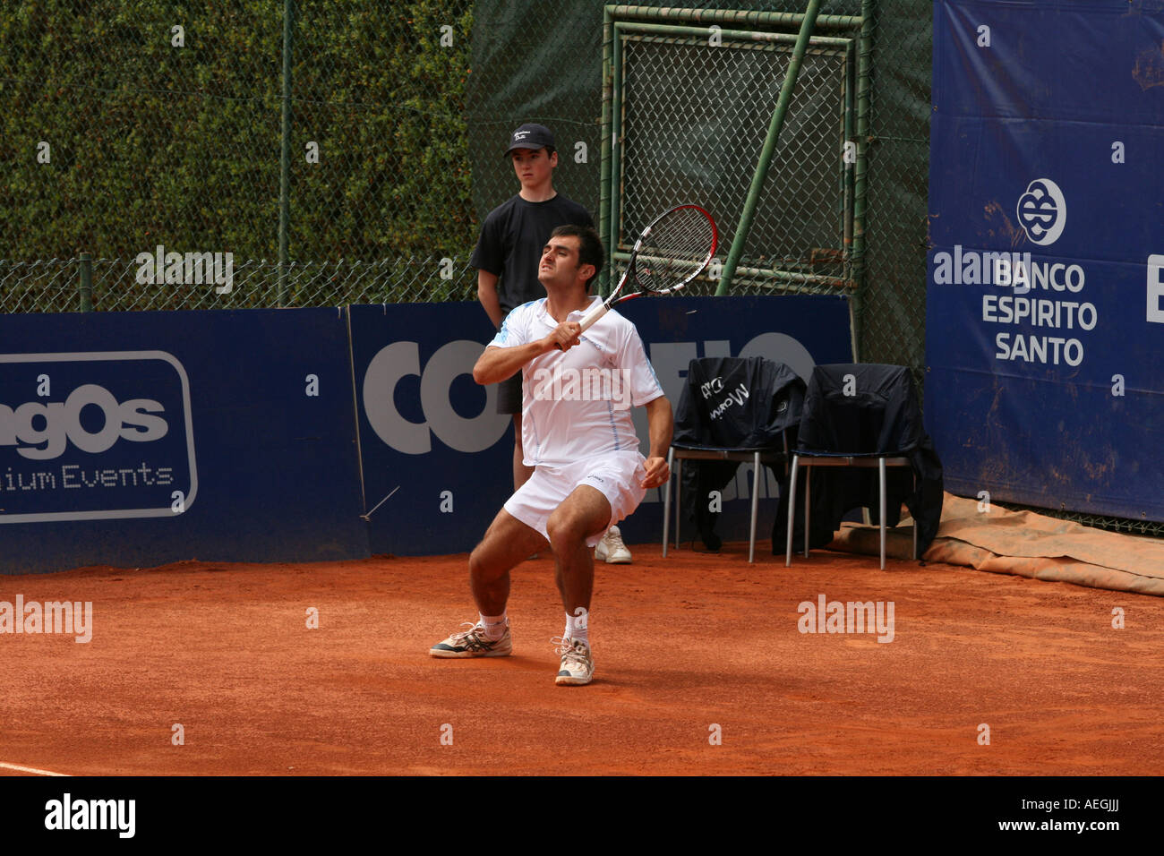 L'Estoril Open 2007 - 1er tour - Dmitry Tursunov contre Florent Serra Banque D'Images