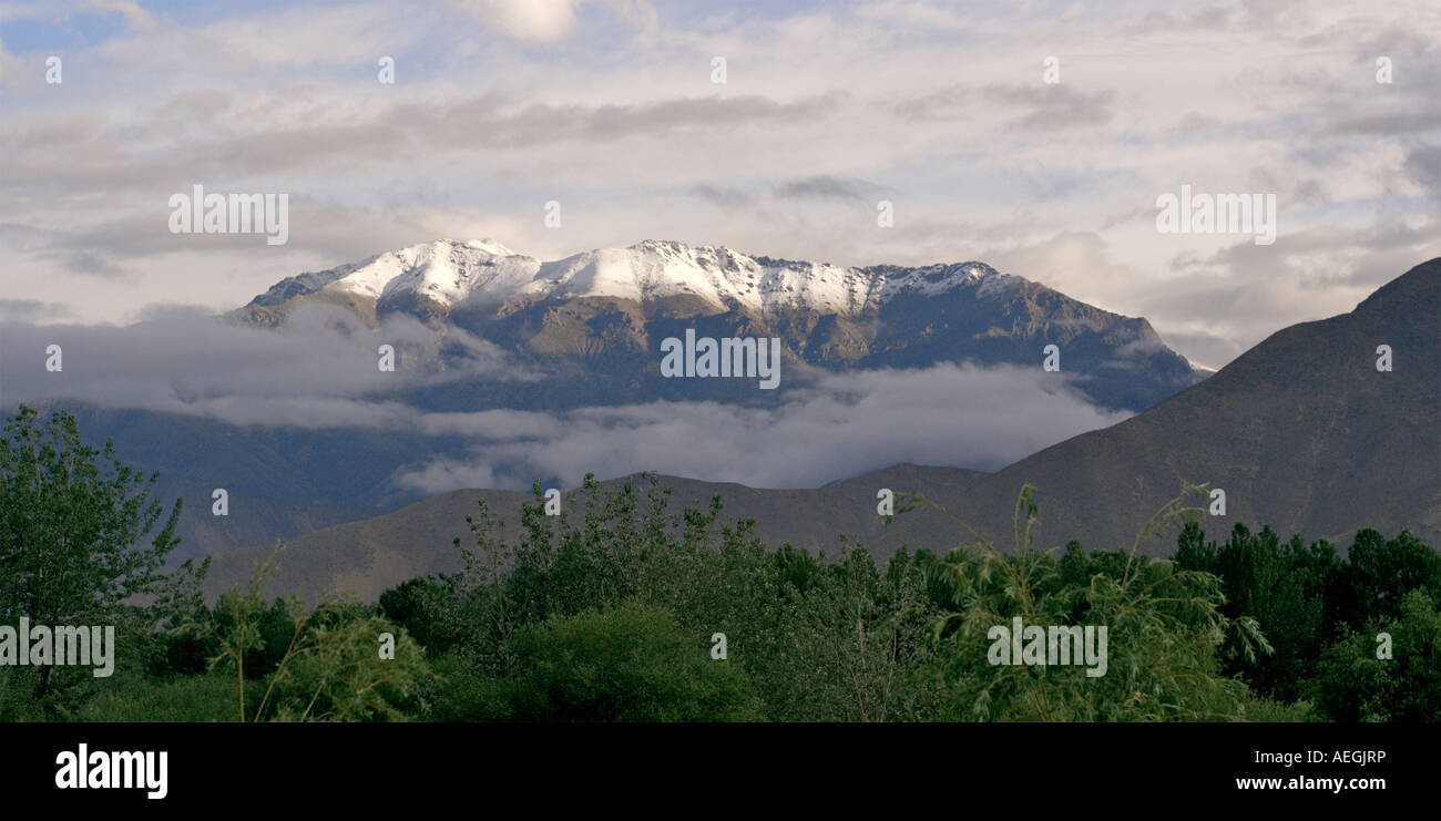 Paysage de montagne tibétain Banque D'Images