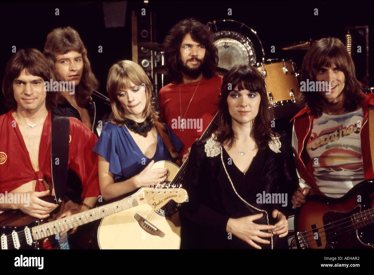 Coeur US/Canadian group à propos de 1986 avec la Wilson Soeurs Banque D'Images