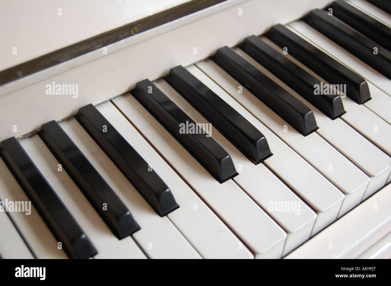 Touches du piano Banque D'Images