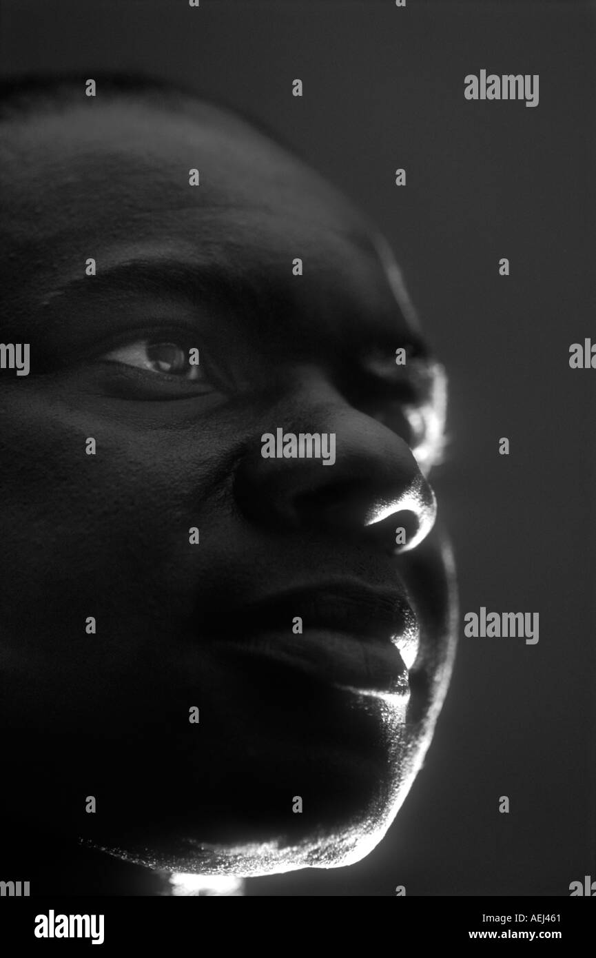 Un portrait d'un homme de ce pays africain de la Gambie Banque D'Images