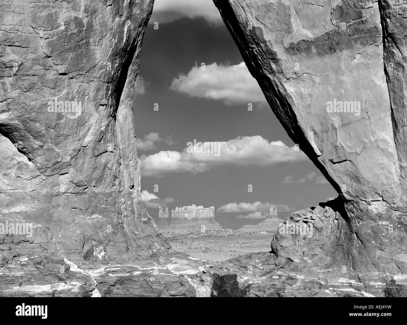 Teardrop Arch Monument Valley Arizona Banque D'Images