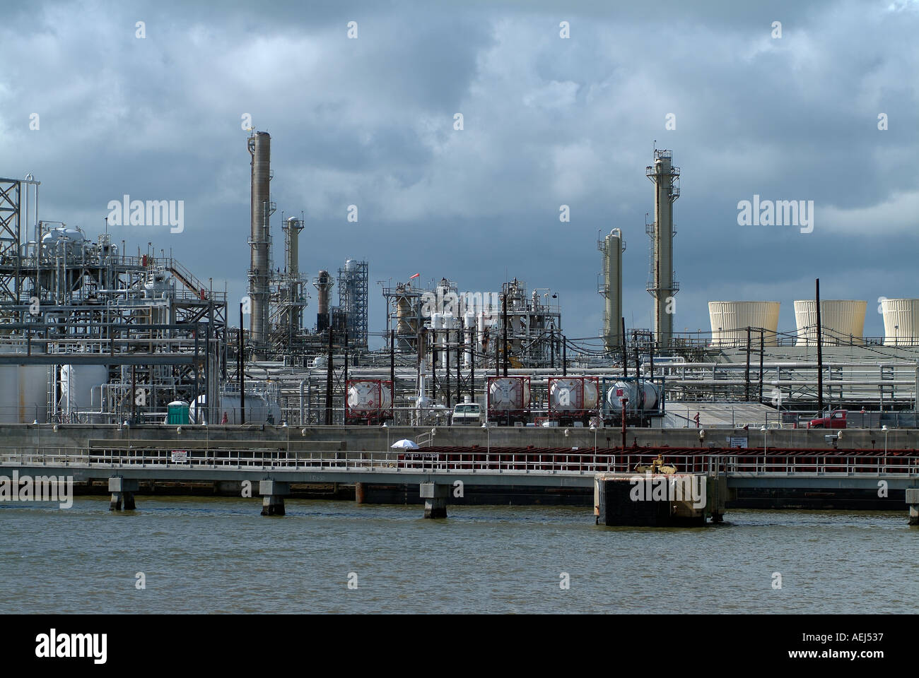 L'usine chimique à Freeport, au sud du Texas Banque D'Images