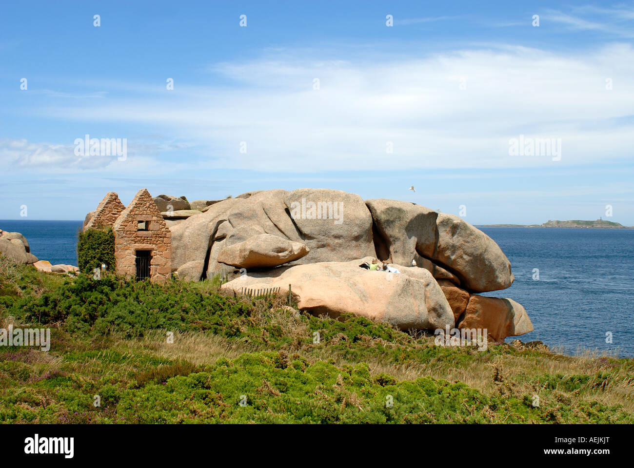 Rochers de la Côte de Granit Rose, de Granit Rose, Bretagne, France ...