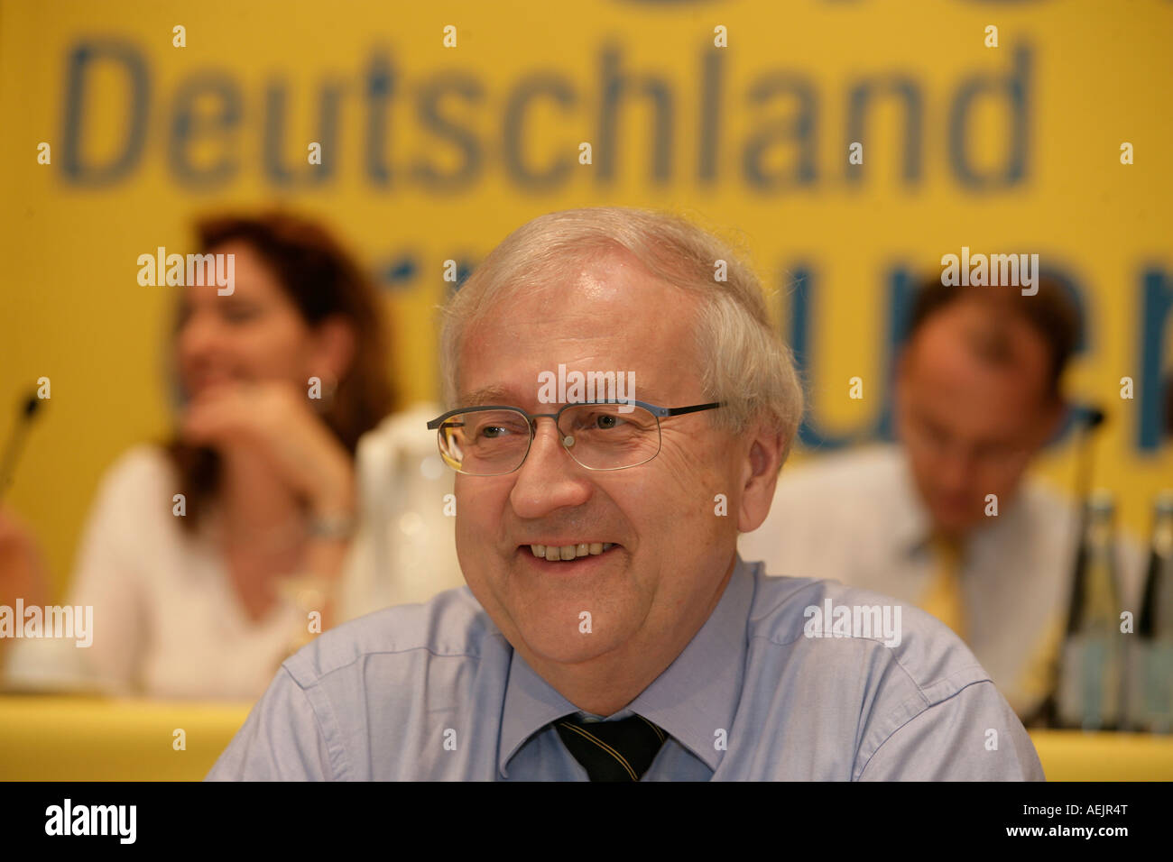 Rainer Bruederle, président du parti libéral démocrate au cours d'un congrès du parti, en Allemagne Banque D'Images