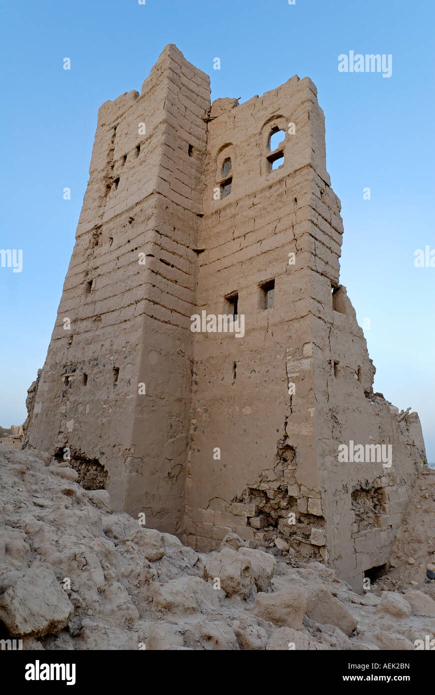 Vieille ville déserte de Marib, au Yémen Banque D'Images