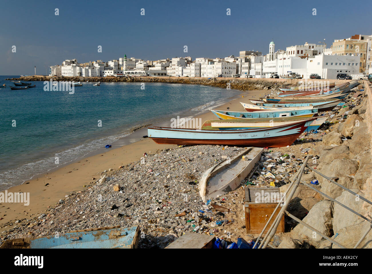 Port d'Al Mukalla, Mukalla, Yémen Banque D'Images