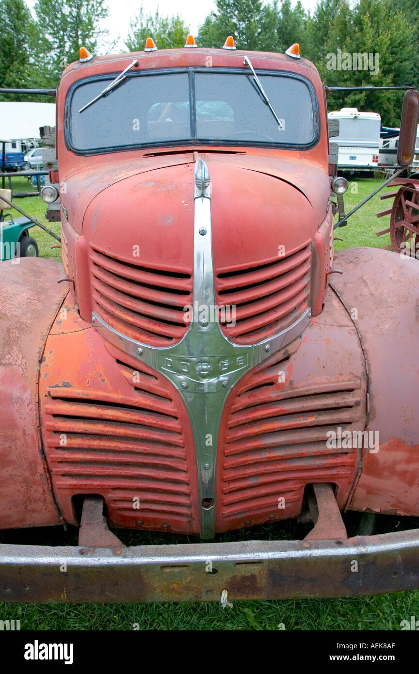 Vieux camion Dodge classiques antiques vers 1940 s Banque D'Images
