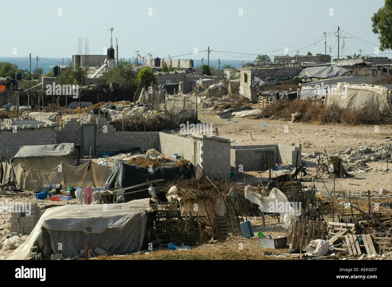 Palestinian refugee camp Banque de photographies et d’images à haute