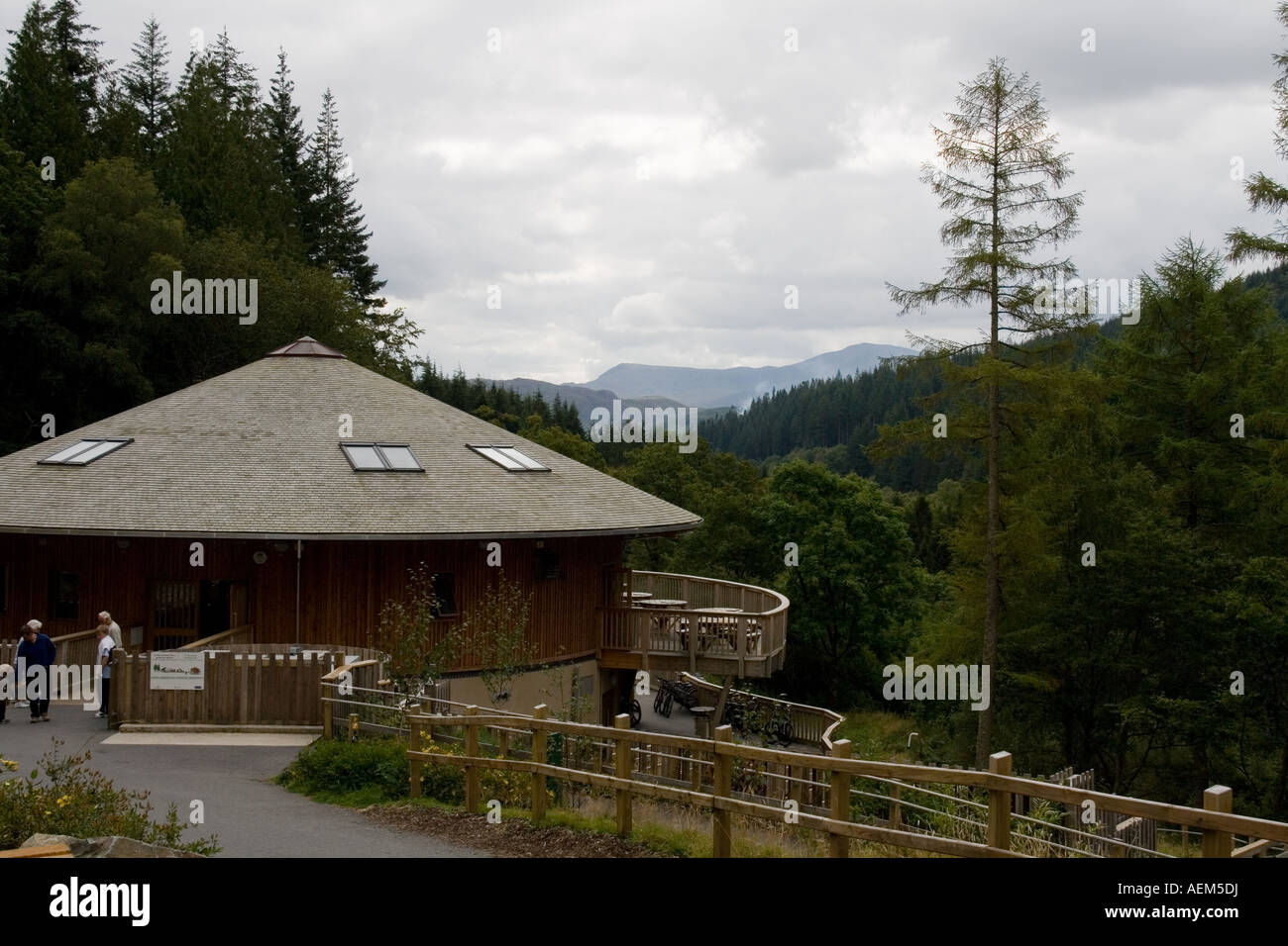 Coed Y Brenin Cadair Idris et centre d'accueil, le Pays de Galles Banque D'Images