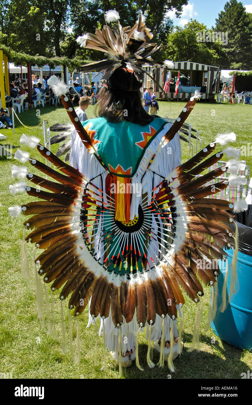 American Indian pow wow à Port Huron au Michigan Banque D'Images