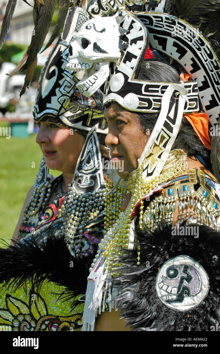 American Indian pow wow à Port Huron au Michigan Banque D'Images