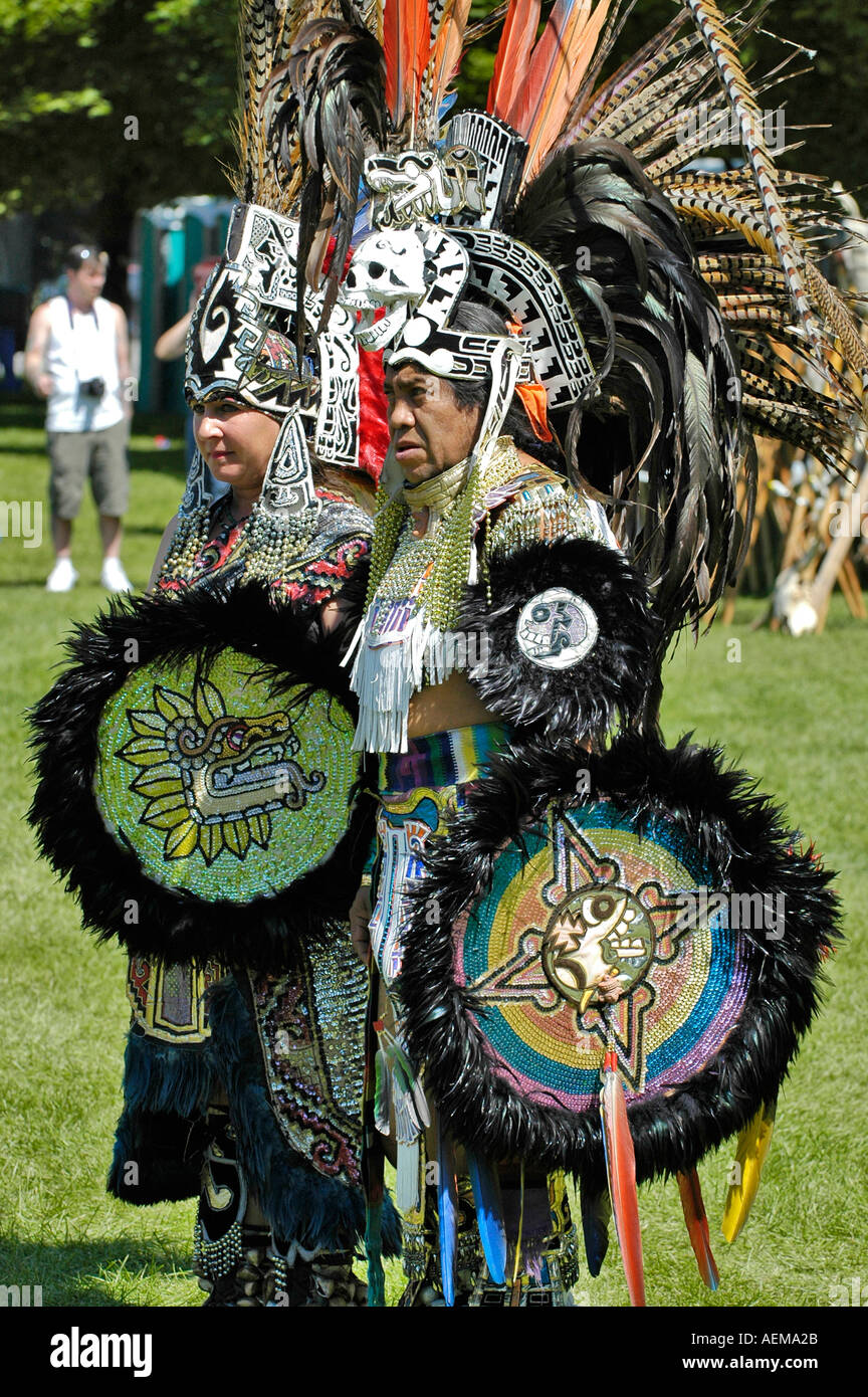 American Indian pow wow à Port Huron au Michigan Banque D'Images