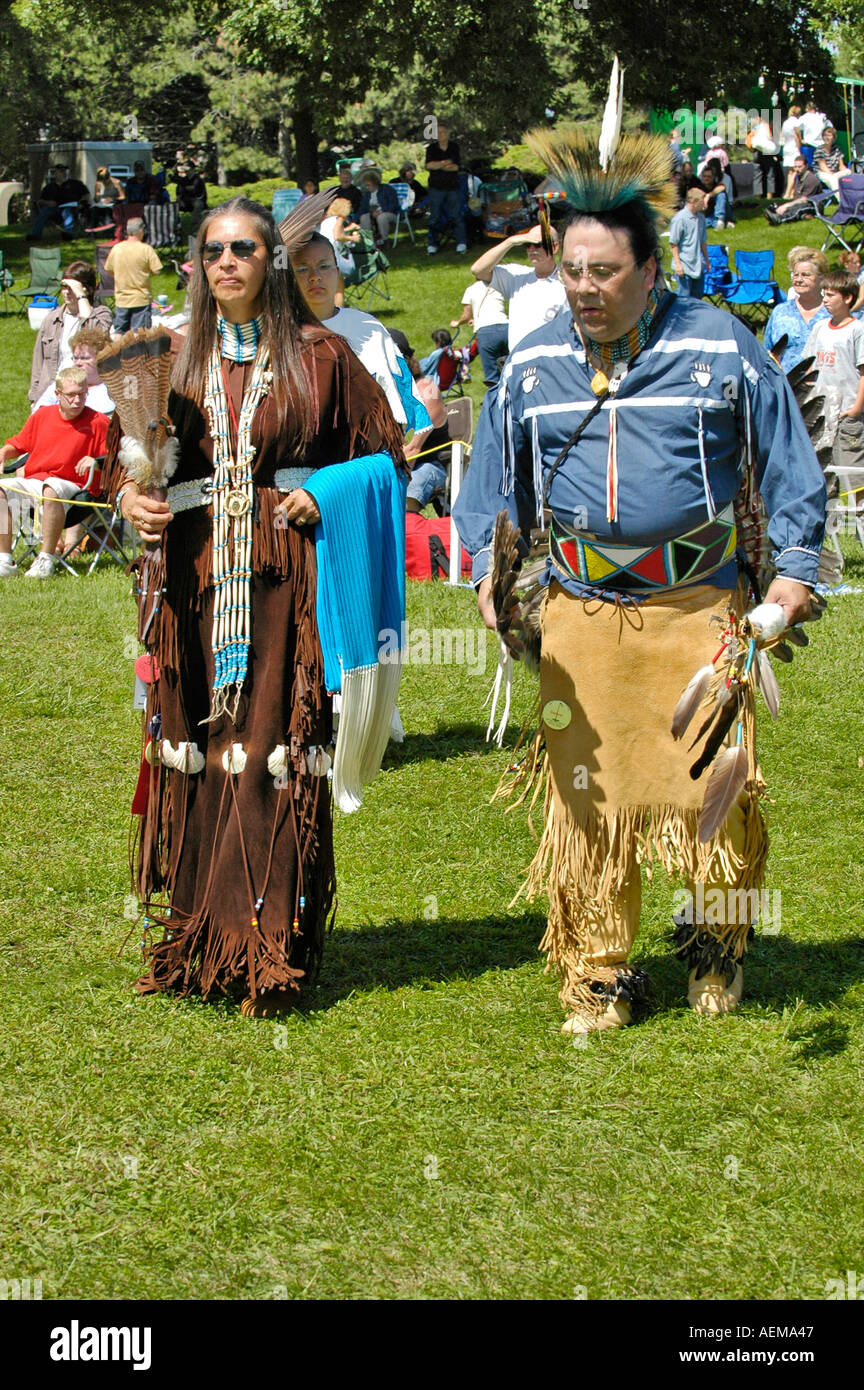 American Indian pow wow à Port Huron au Michigan Banque D'Images