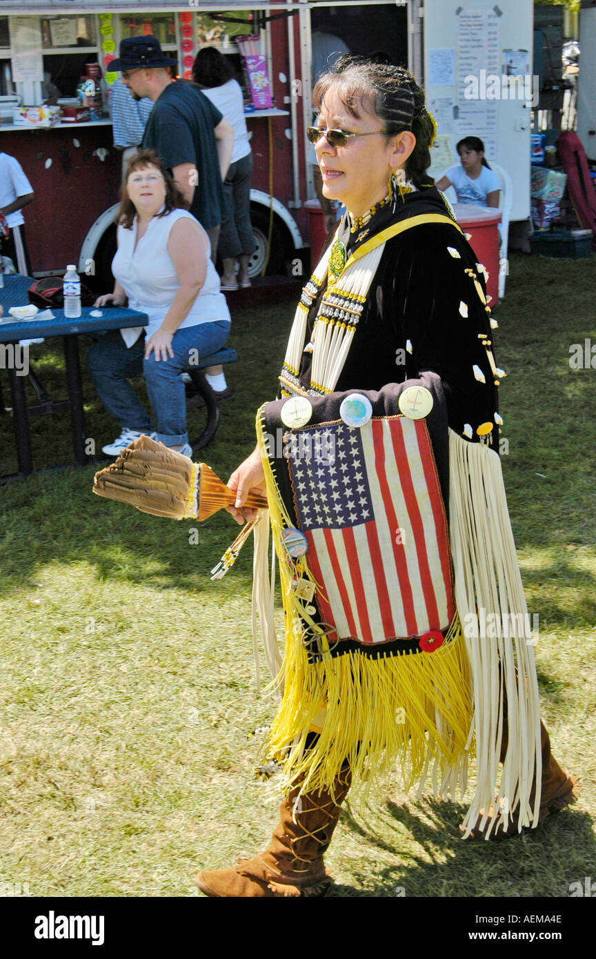 Native American Indian pow wow à Port Huron au Michigan Banque D'Images