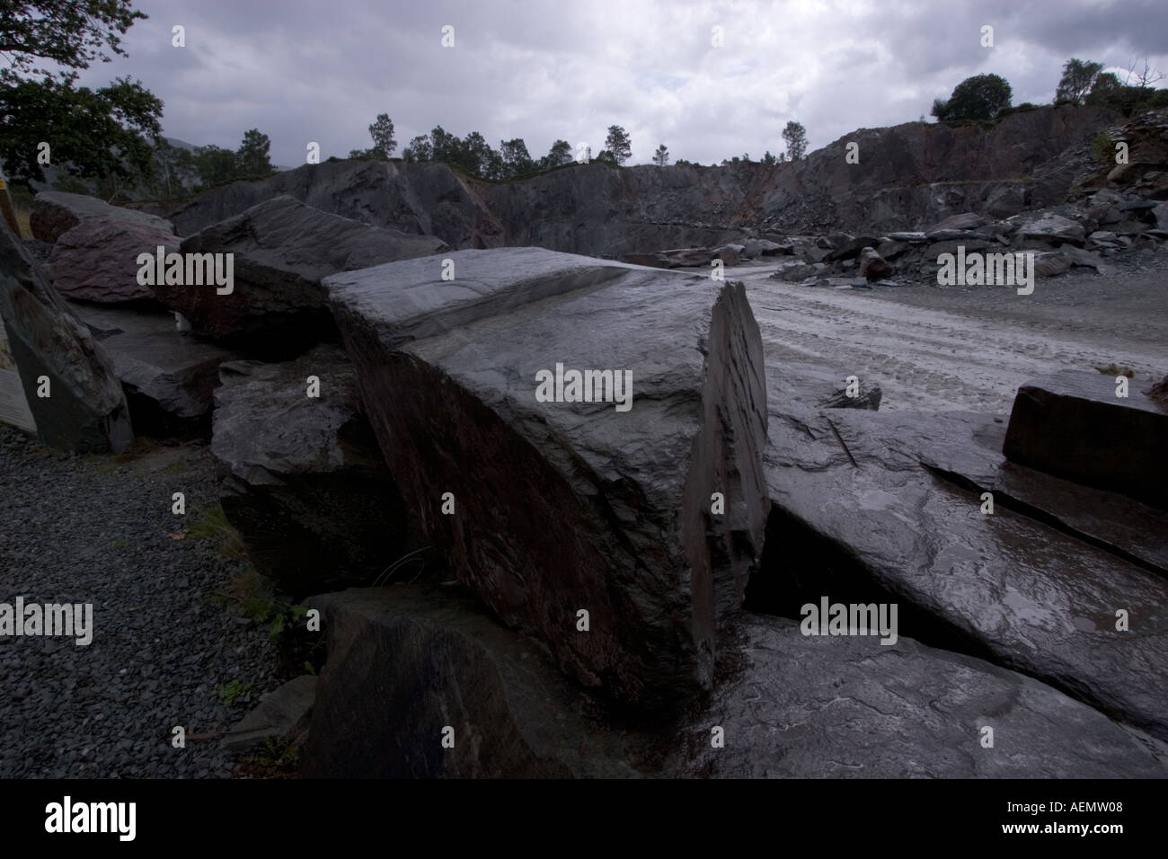 Ardoise Lake District Cumbria Banque D'Images