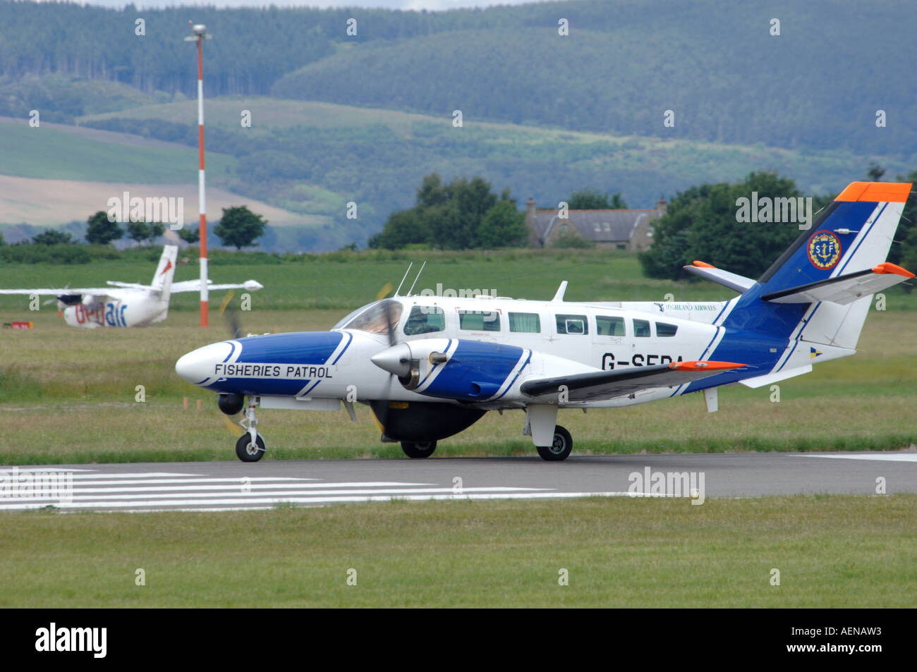 Cessna F406 Caravan ll Light 12 avions de surveillance de la cargaison de passagers. G-SFPA. XAV-692 Banque D'Images