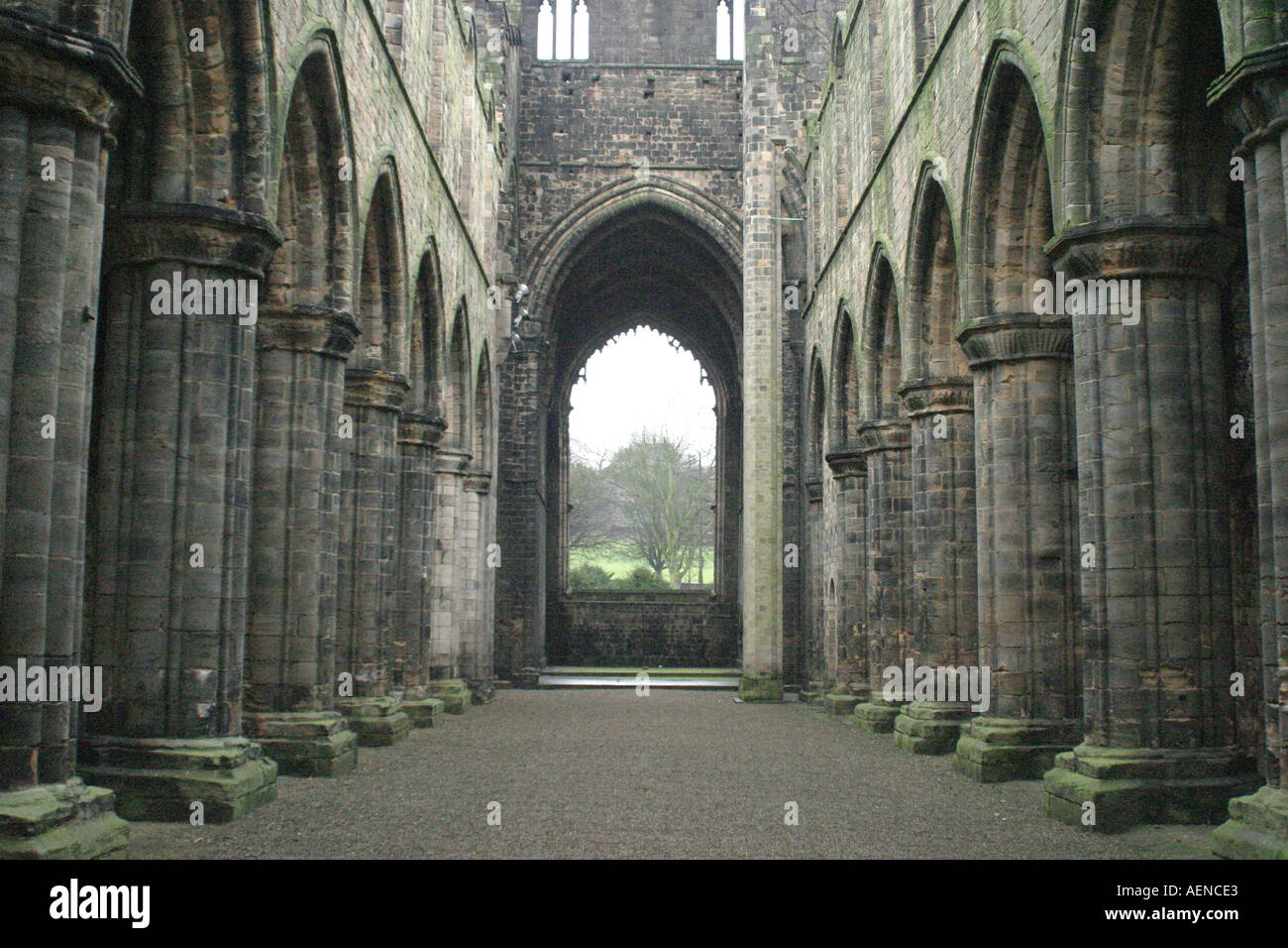 Kirkstall Abbey Leeds Banque D'Images