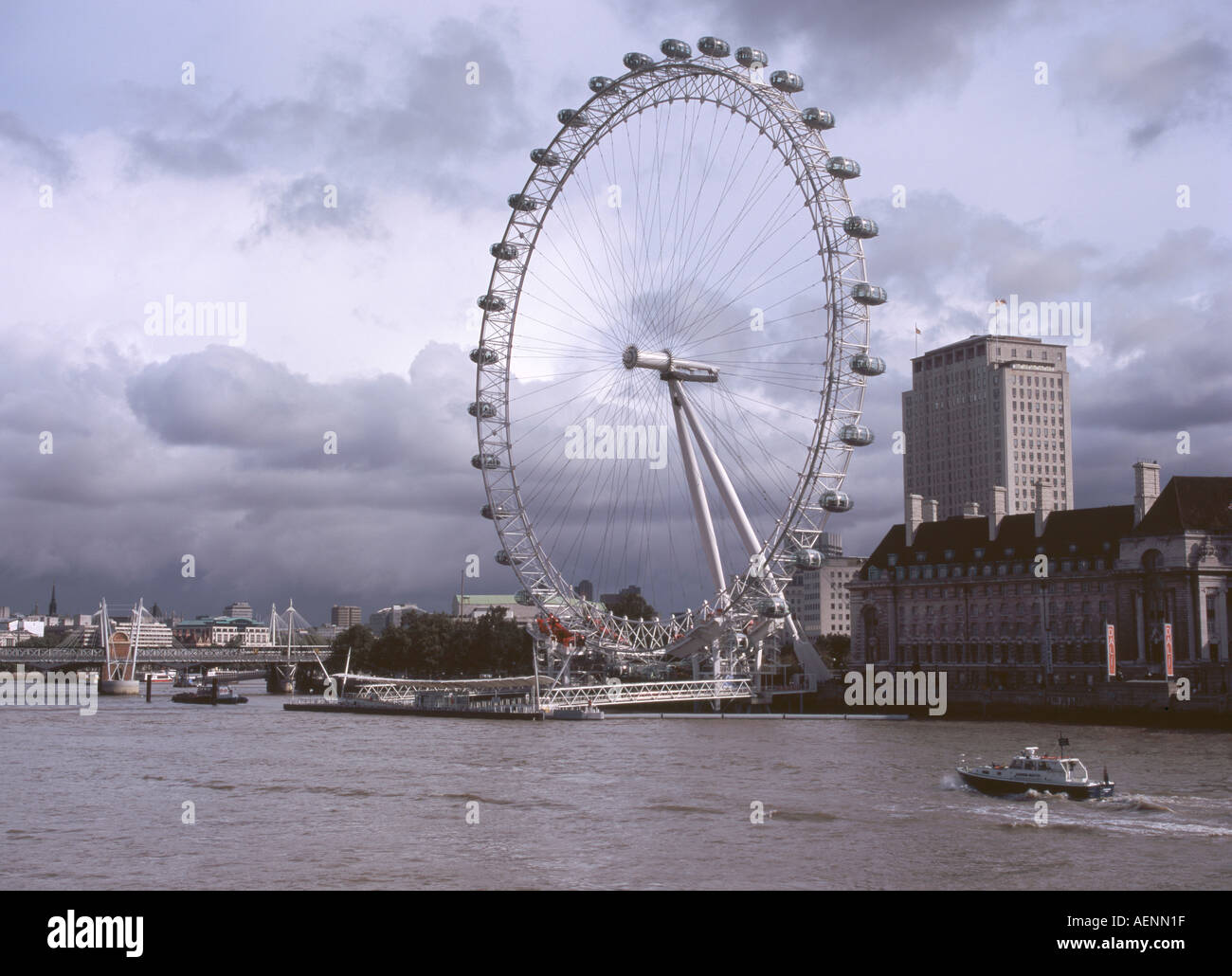 Londres, 'London Eye', Riesenrad Banque D'Images