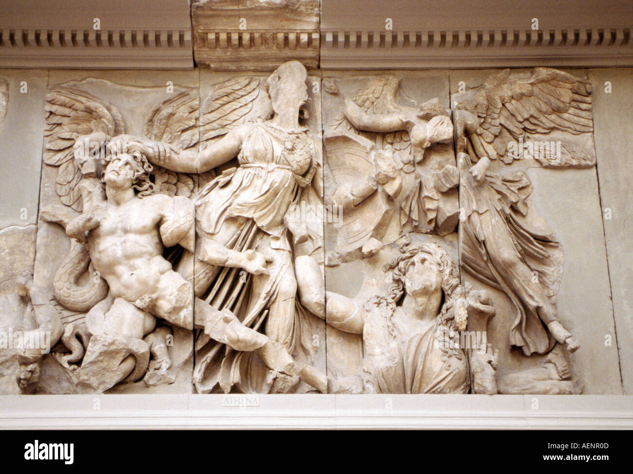 Berlin, Pergamon-Museum, soulagement suis Pergamonaltar Banque D'Images