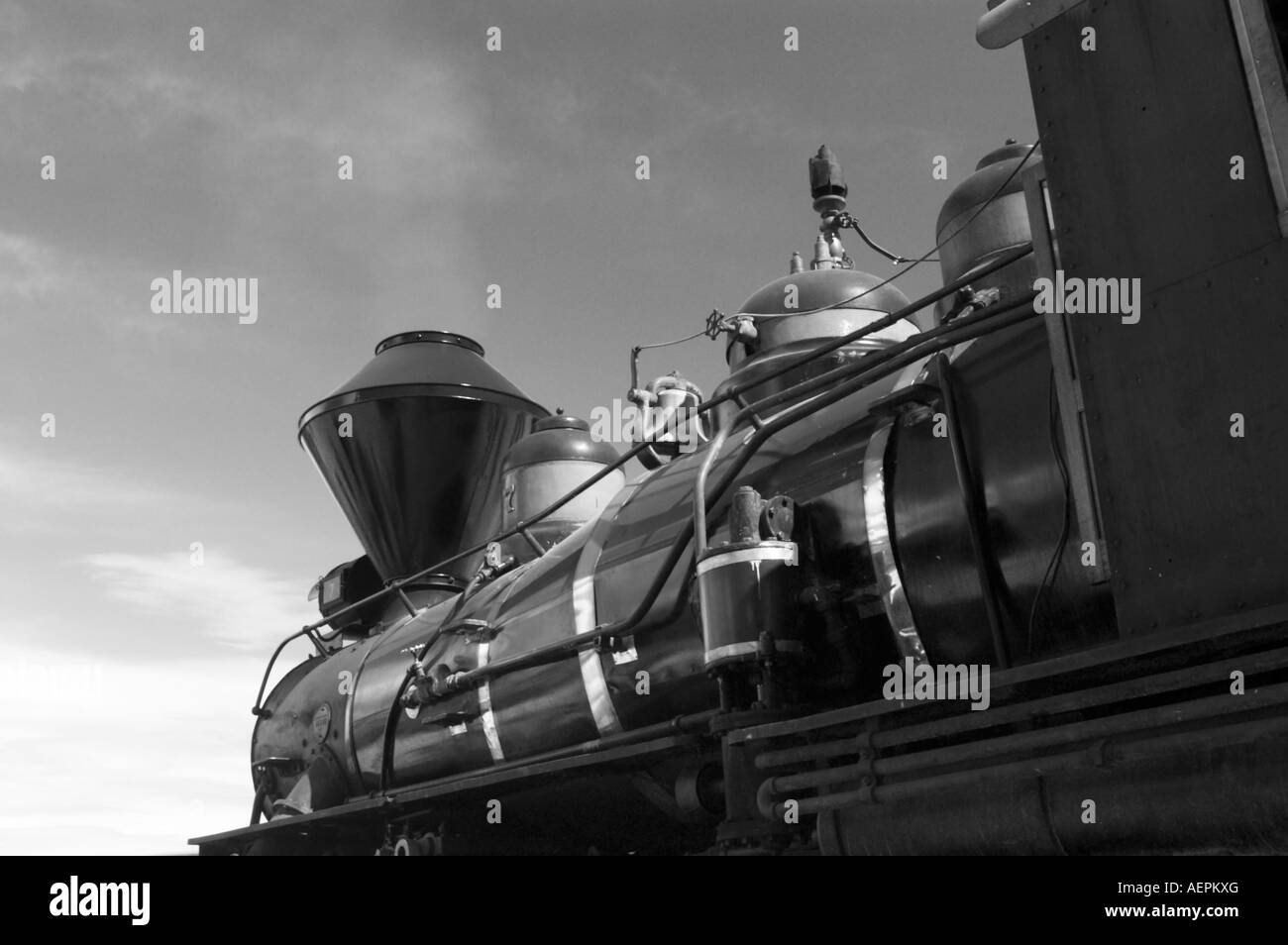 Le détail d'un moteur à vapeur 1880 en usage comme une attraction touristique par les Black Hills Central Railroad au Dakota du Sud Banque D'Images