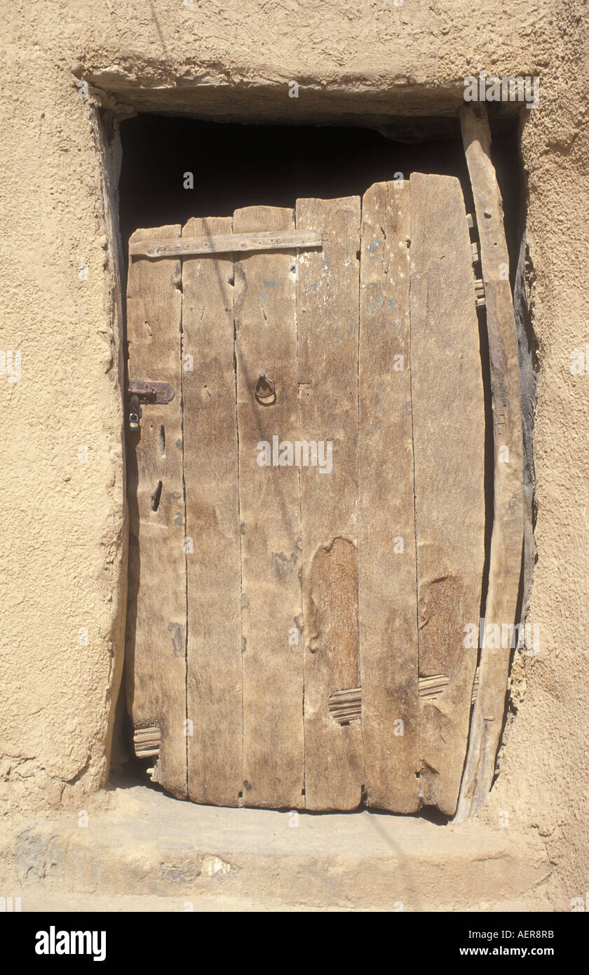 Une porte à Siwa, Egypte Banque D'Images