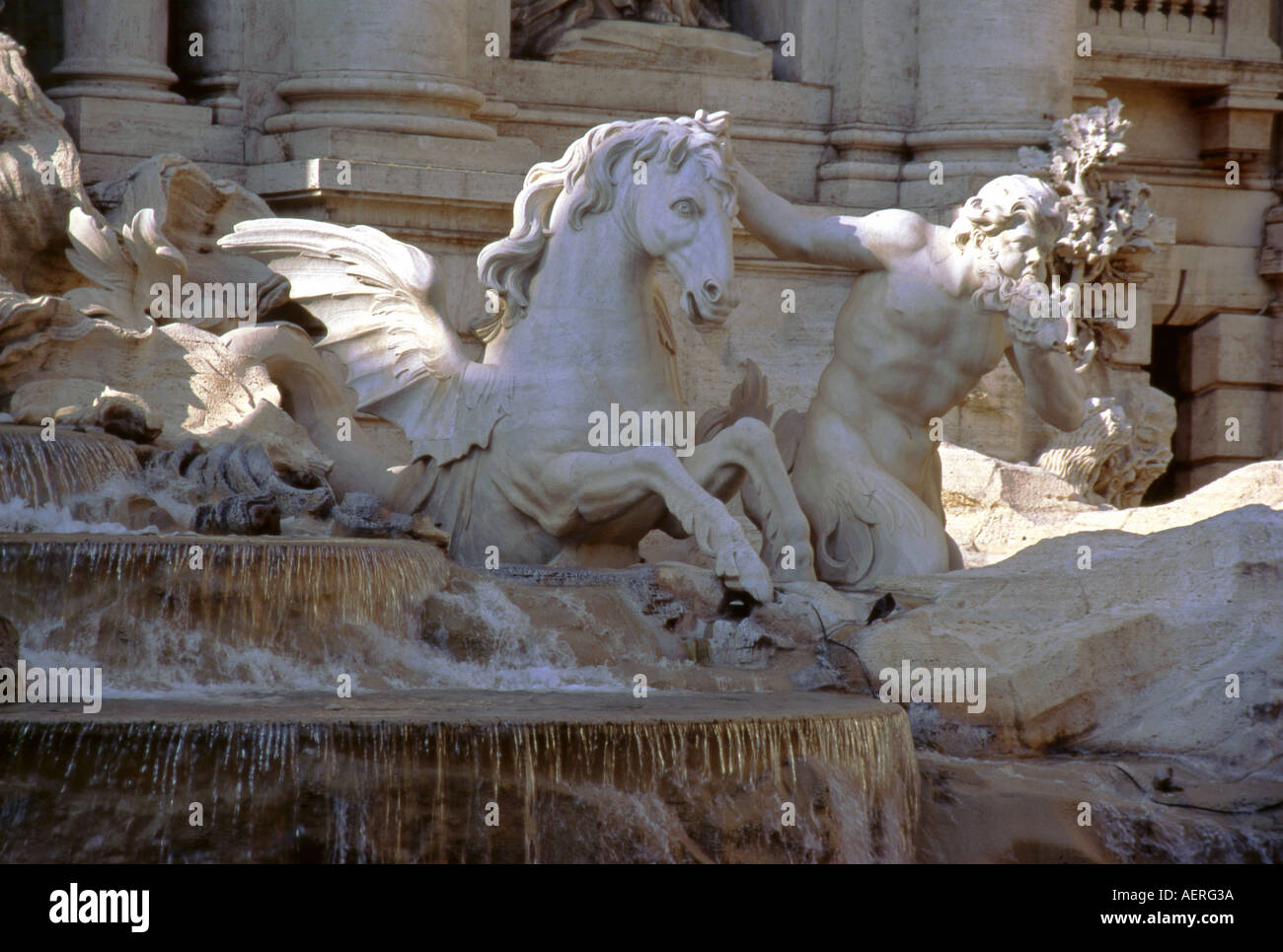 Fontana di Trevi Fountain Rione Trevi de site du patrimoine mondial de l'Rome Roma Lazio Italie Italia Europe Banque D'Images