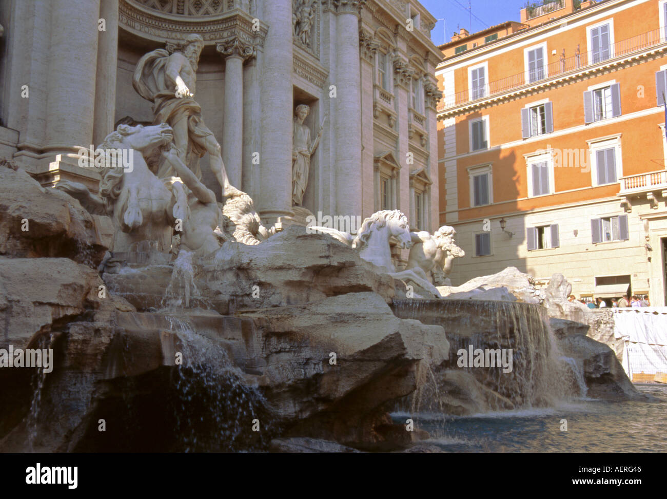 Fontana di Trevi Fountain Rione Trevi de site du patrimoine mondial de l'Rome Roma Lazio Italie Italia Europe Banque D'Images