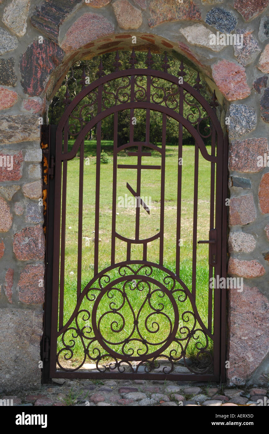 Gate à Mont Saint Hill de Grabarka Banque D'Images