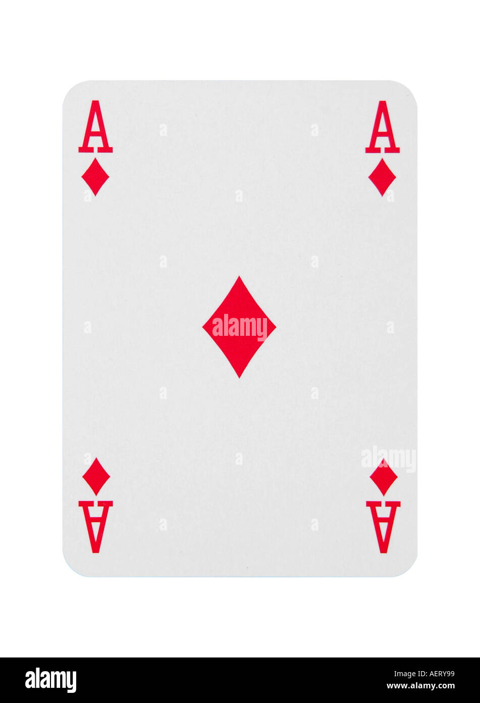 Carte de diamants ace Banque D'Images