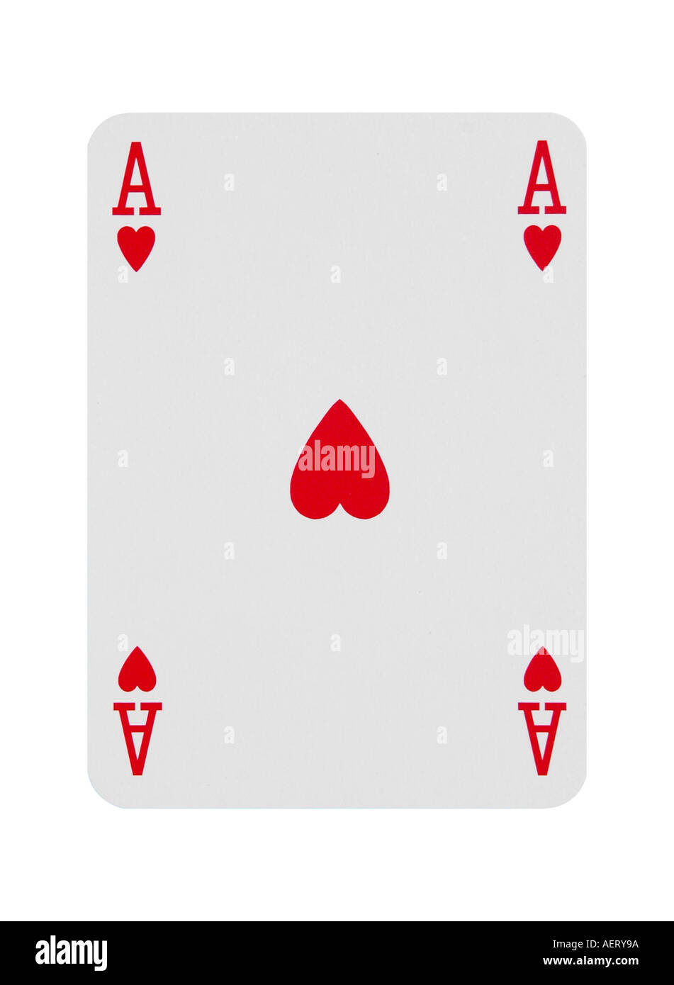 Carte Ace of Hearts Banque D'Images