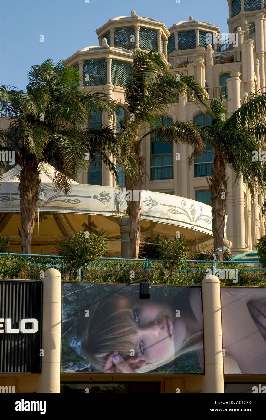 Israël Mer Rouge North beach Eilat hôtels Hilton Queen of Sheba vue en