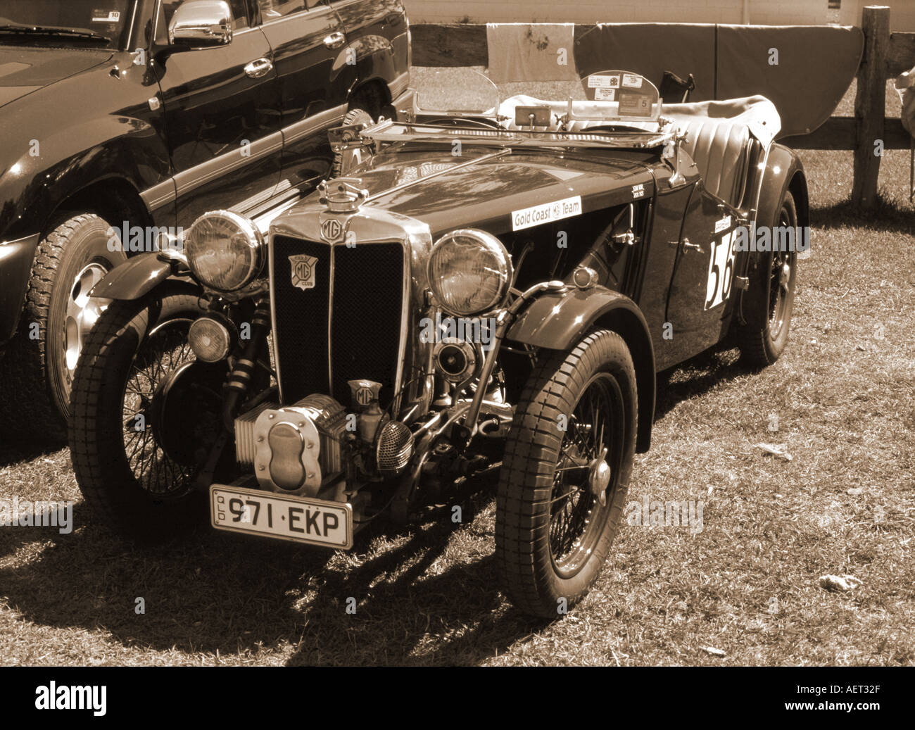 Vintage MG Banque D'Images
