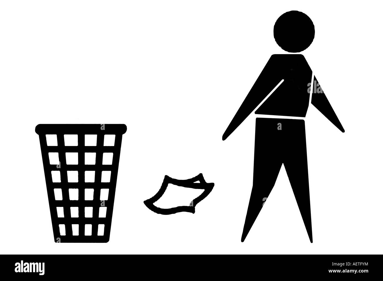 Illustration conceptuelle de litière lout Banque D'Images