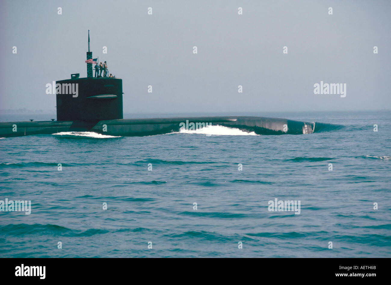 Sous-marin nucléaire de la marine des États-Unis Banque D'Images