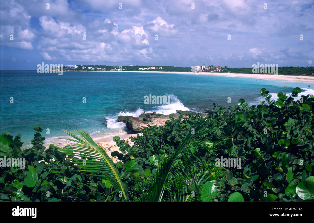 L'île d'Anguilla United Kingdom West Indies beach dans le sud Banque D'Images