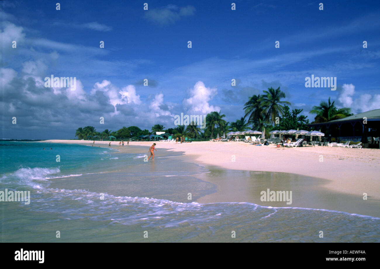 L'île d'Anguilla United Kingdom West Indies belle plage de Shoal Bay Banque D'Images