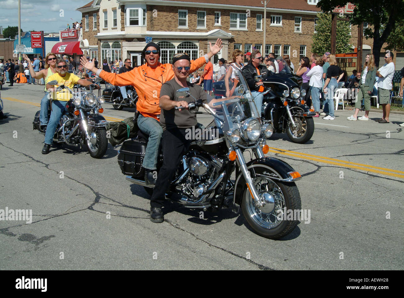 100e anniversaire de la moto harley davidson Banque de photographies et ...