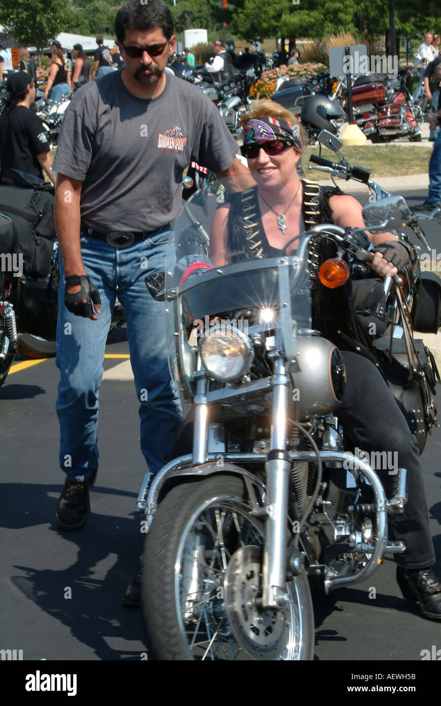 100e anniversaire de la moto harley davidson Banque de photographies et ...