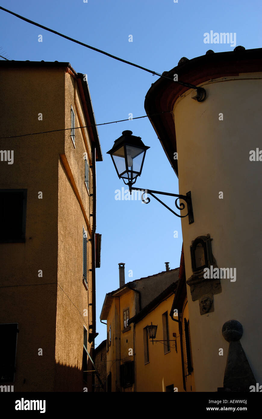 Scène de rue, Radda in Chianti Italie Banque D'Images